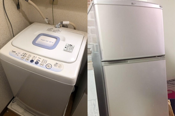 10年以上前の洗濯機と冷蔵庫を回収